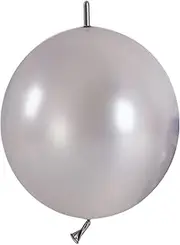 IN JOOYAA Link Balloons 12 Inch 120 Pcs Quick Link Balloons for Wedding Party Festival Birthday Decorations (Silver)