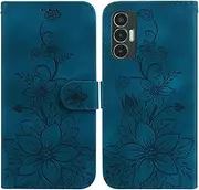 Compatible with OnePlus 9 5G LE2113 Flip Kickstand Cover,Compatible with OnePlus 9 5G LE2113 Card Slot Wallet Case Blue