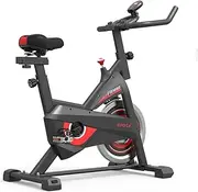 Exercise Bike, Indoor Cycling Bike Fitness Indoor Cycling Exercise Bike Stationary Bike - Comfortable Seat Cushion, IPad Holder