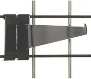 Lot of 8 New Retail Black Finished Gridwall Shelf Brackets 12 Inch Length