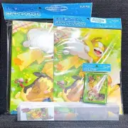 Pikachu Eevee Playmat File Sleeves Set Pokemon Everyone Rest Japan Exclusive