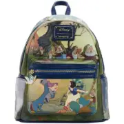Snow White and the Seven Dwarfs Scenes Collectible Faux Leather Mini Backpack