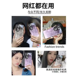 金箔水墨適用于oppo reno11pro手機殼新款reno10時尚reno9簡約find x7高端ultra超火ins風se女神x6十爆款套男