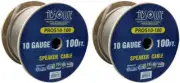 2 Absolute USA PROS10100 10 Gauge Speaker Wire100' 10 Gauge PRO PA DJ Car Home M