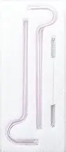 2 Pack Anti Wrinkle Straw, Lip Straws for No Wrinkles, Reusable Glass Straws Dishwasher Safe for Stanley Cup (Pink)