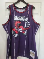 TORONTO RAPTORS VINCE CARTER MITCHELL NESS JERSEY SIZE L