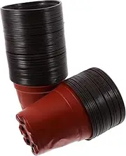 Generic 100pcs Plastic Plant Pots for Seedlings Nutrient Nursery Cups with Drainage for Transplanting Wheatgrass Roses Vegetables and More