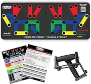 POWER PRESS Push Up Board – Home Workout Equipment, Push Up Bar with 30+ Color Coded Combo Positions for Exercise – Portable Gym Accessories for men and Women, Strength Training Equipment, Original