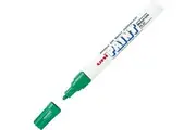 1 x Uni PAINT MARKER PX-20 GREEN Medium-Fine OIL Based - Marks On Anything!!