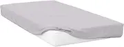 Percale Fitted Sheet (UK Size: Double) (Cloud Grey)