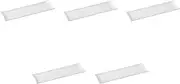 Set of 5 Chigiri White Long Plates [14.9 x 4.3 x 0.7 inches (35.3 x 11 x 1.8 cm) | Elongated Plate (Large) Setomonohonpo