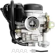 GY6 50cc Carburetor PD18J Carb, Compatible with 4 Stroke Moped Engines GY6 49cc 50cc 139QMB 139QMA Taotao Go Kart Kymco Scooter Moped ATV Manifold Intake 18mm Carb