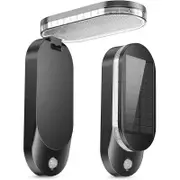 Vibe VBLSP-004-4-60 - Solar LED Wall Light PIR Detector IP65 6000K Daylight - Black