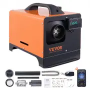 VEVOR 5 KW Diesel Air Heater, Bluetooth App Control All-on-one Diesel Heater with Automatic Altitude Adjustment, Remote Control and LCD, Portable Park