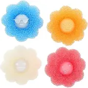 Generic Laundry Balls Set of 4 Pet Hair Remover Laundry Balls Lint Catcher for Washing Machine Tangle Reusable Easy to Clean for Home Use