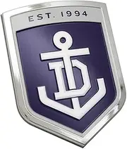 Dockers Freo AFL 3D Chrome Emblem Badge - for Cars, Bikes, Laptops, Most Things