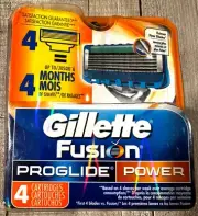 Gillette Fusion PROGLIDE POWER 4 Cartridge’s - 100% Authentic USA