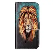 For Iphone 8 and 7 Embossed Lion Pattern Elephant Pattern Horizontal Flip Pu Leather Case With Holder and Card Slots and Wallet and Photo Frame