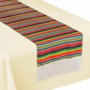 Serape Stripe Fabric Table Runner