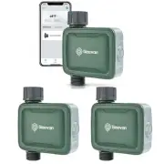 Geevon Bluetooth Sprinkler Timer with Brass Inlet Metal Thread,Smart Hose Tim...