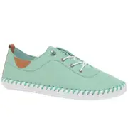 Lunar St Ives Womens Casual Shoes Mint Leather 6 Uk/39 Eu