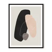 Average Element II Framed Wall Art - Black