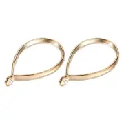 30 Pcs Drop Shape Geometric Hollow Frame Pendants (Gold Tone)