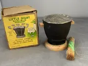 Vintage Little Giant Tabletop Bar-B-Q Hibachi with Bamboo Skewers Set Japan