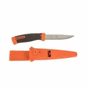 BAHCO 110mm Multipurpose Tradesman Knife w/ Sheath & Belt Clip SB-2446