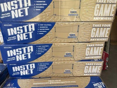 New Boulder Insta Net Portable 14' Sports Net Pickleball Volleyball Badminton