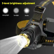 990000LM Super Bright LED Headlamp USB Rechargeable Headlight Flashlight Torch