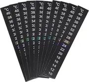 FRCOLOR Adhesive Thermometer Sticker for Aquarium 10pcs Digital Fish Tank Thermometer Coded Design No Battery Needed