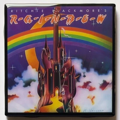 RITCHIE BLACKMORE'S RAINBOW Custom Ceramic Tile COASTER Barware Cork Album Art