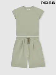 Reiss Sage Joanna 13-14 yrs Modal-Blend Sweatshirt And Shorts Set (F22241) | $155