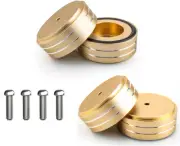 4 Pcs Aluminum Hifi Turntable Feet Isolation Feet Aluminum Stand Speakers Spikes