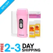 Digital Honey Waxing Kit for Sensitive Skin - LED Wax Warmer & 100 Wax Strips