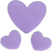 3pcs Box Charging Cable Accessories Data Lines Case Decal Embellishments for Crafts Hearts Data Lines Protective Case Decal Charging Cable Protector Heart Patch Resin Lavender
