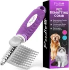 Poodle Pet Dematting Fur Rake Comb Brush Tool - with Long 2.5" Steel Safety Blad