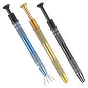 3Pcs Piercing Ball Grabber Tool Set Jeweler'S Pick Up Tools, 4 Claw Picker for Small Parts Jewelry Making As Shown