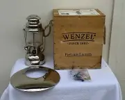 Wenzel Kerosene Nickeled Pressure Lantern New In Wooden Crate Model 823018