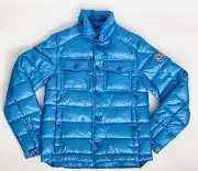 MONCLER boy Down Jacket Size 10 Blue - Authentic NEW with Tag