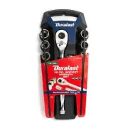 DURALAST 1/2in Drive Ratchet/Socket SAE/METRIC Tool Set 18 Piece