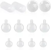Wishlotus Plastic Squeakers, 12Pcs Dog Toys Noise Maker Insert Replacement Transparent Plush Toy Repair Reed for Old Toys Fixing and Shoes Whistle (12Pcs)