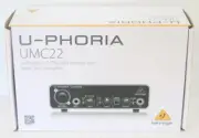 Behringer U-Phoria UMC22 Audiophile 2x2 USB Audio Interface w/Midas Mic Preamp