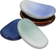 DECORNIJIA 4Pcs Retro Ceramic Chopsticks Rest and Spoon Holder Elegant Kitchen Accessory for Dining Table and Countertop Decor for Family Gatherings and Special Occasions