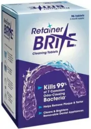 Retainer Brite Cleaning Tablets - 96 Tablets (New Formulation) AU