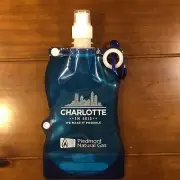 New 2012 DNC Sip N Go Reusable Water Bottle Charlotte Piedmont Natural Gas Blue