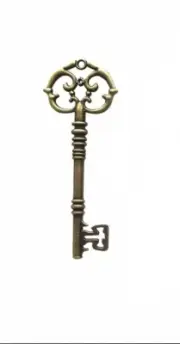 Antique Secretary Desk Old Wardrobe Door Hardware Vintage Skeleton KeyB