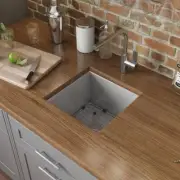 Ruvati Undermount Bar Sink 15-in Square Nesta 16 Gauge Stainless Steel Silver
