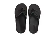 Archline Rebound Orthotic Foam Thongs Arch Support Flip Flops Orthopedic - Black